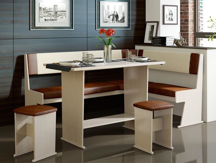 Фото Кухонный уголок-комплект Амиго  в Керчи по цене 13 600 ₽ от производителя ТриЯ, код товара 2000001266830, 2000001266847, 2000001266854 шт Фото Кухонный уголок-комплект Амиго  от производителя ТриЯ в Керчи по цене 13 600 ₽