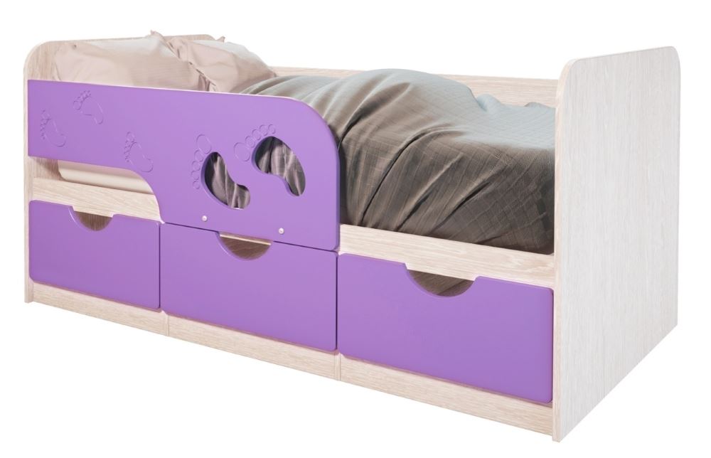 Фото Кровать детская Минима Лего (СМ 80х160) от производителя Мебелони в Керчи по цене 13 530 ₽