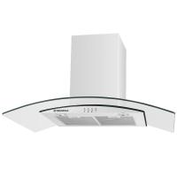 Вытяжка купольная Ancona plus 90 (900х500хh500(980)) (Материал Металл/Стекло , Цвет Белый/Прозрачный) в Керчи от производителя 