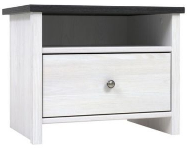 Фото Тумба прикроватная Порто KOM1S/50 от производителя Black Red White (БРВ) в Керчи по цене 5 960 ₽