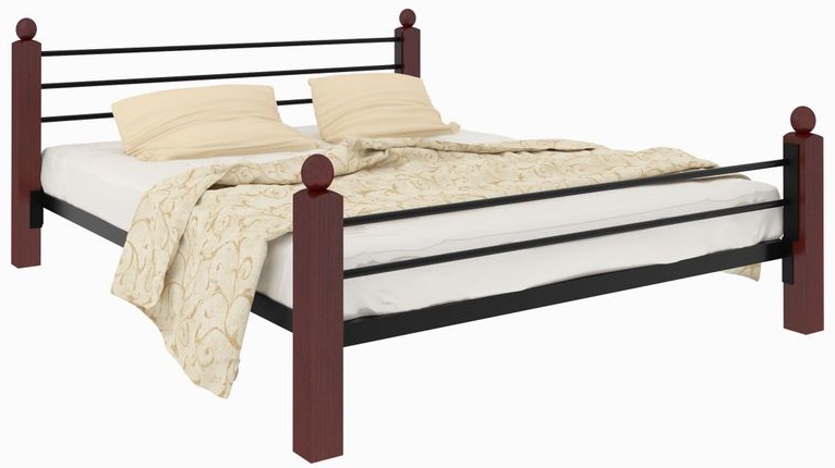 Фото Кровать двуспальная Милана Lux Plus (СМ 180х200) трубка металл от производителя Милсон в Керчи по цене 21 850 ₽