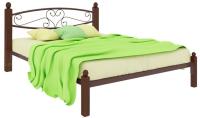 Фото derevyannye-krovati кровать двуспальная каролина lux (см 140х190) трубка металл производитель Милсон