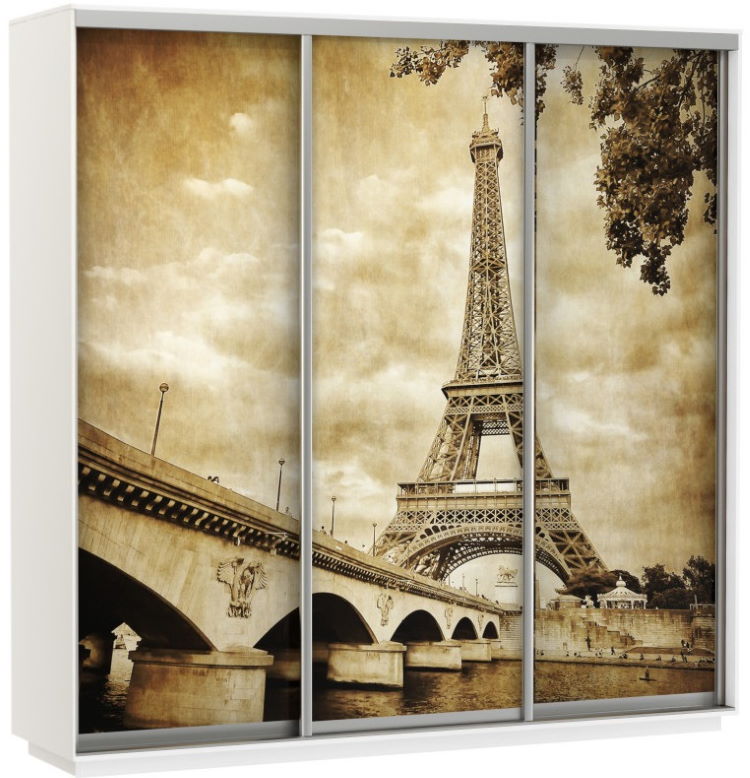 Фото Шкаф-купе Экспресс Трио Фото (2,1х0,6х2,4 - 3 двери) от производителя Мебельная компания Е1 в Керчи по цене 56&nbsp;220 ₽