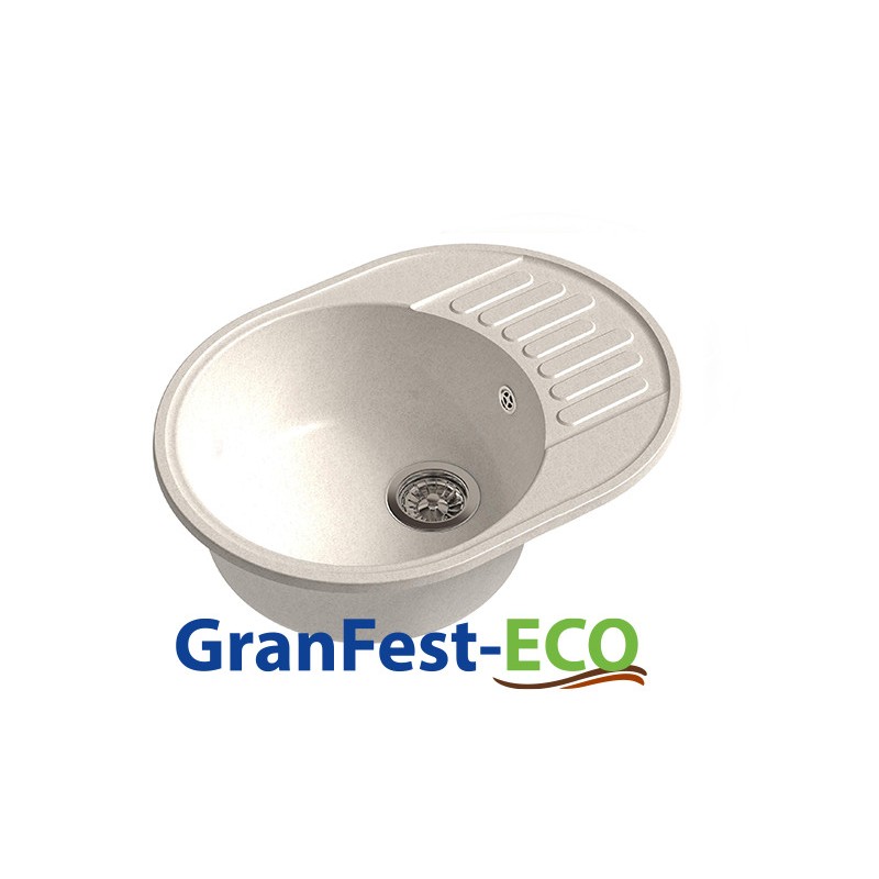 Фото Мойка Granfest eco-58 (ГР 620х480хh200) (шир.ящ.min 600) без сифона от производителя Granfest в Керчи по цене 3 020 ₽