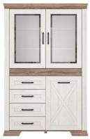 Шкаф Marselle REG2W1D4S (ясень снежный-дуб сонома темный, ясень снежный-дуб сонома темный (Black Red White (БРВ)) ) в Керчи от производителя 