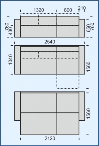 Фото Диван угловой Тай 7-образный от производителя НТКО в Керчи по цене 67 550 ₽