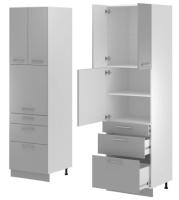 Кухня Монс пенал ПСВ-63 (белый, графит,(Леко)) в Керчи от производителя в интернет магазине Планета Комфорта Кухня Монс пенал ПСВ-63 (белый, графит,(Леко)) в Керчи от производителя