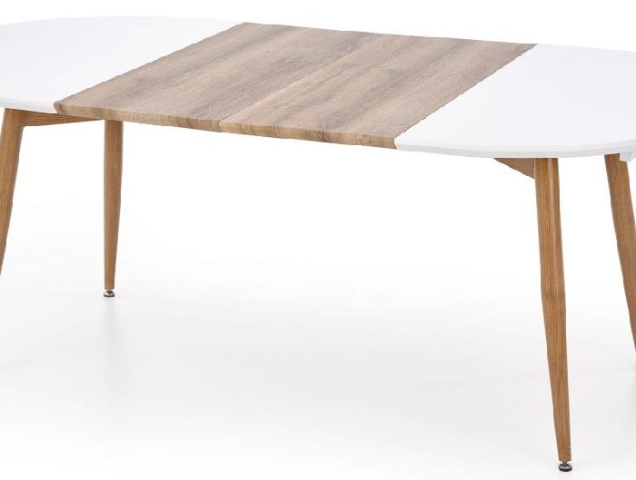 Стол обеденный Halmar Edward (металл окрашенный, мдф-белый-дуб сонома,  дуб сонома (Halmar ) ) Стол обеденный Halmar Edward (металл окрашенный, мдф-белый-дуб сонома,  дуб сонома (Halmar ) )