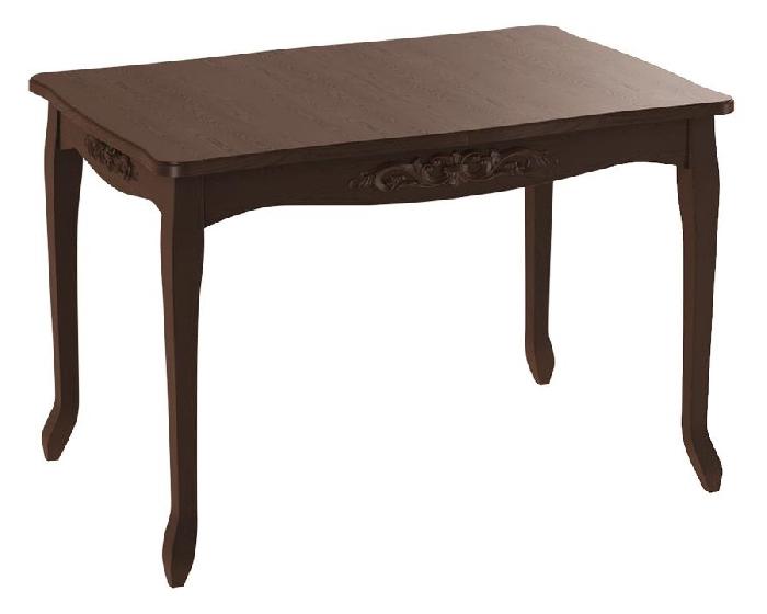 Стол обеденный Бристоль Т1  (№4 массив дерева, мдф шпон-орех темный,  орех темный (ТриЯ) )