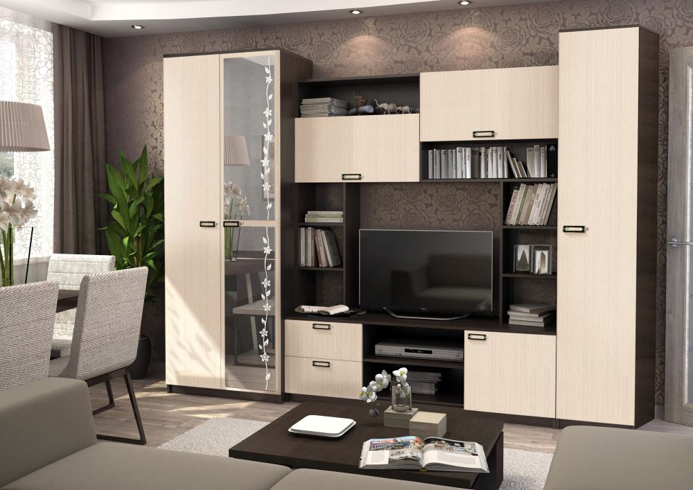 Фото Стенка Аллегро вар.№6 ЛДСП от производителя Диал в Керчи по цене 20&nbsp;050 ₽