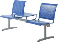 Фото  секция кресел флайт со столом 2-х местная производитель Фабрикант