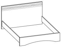 Фото  кровать двуспальная вега-10 (см 160х200) без основания производитель Ставрополь Мебель