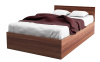Кровать односпальная Вега ВМ-14 (СМ 120х200) комплектуется настилом ( 120х200 , ЛДСП , слива валлис , без подъемного мех. , без ящиков , без матраса (Хорошая мебель) )