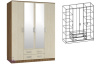Фото Шкаф Светлана (168) четырехдверный от производителя Мебель Маркет в Керчи по цене 34&nbsp;440 ₽