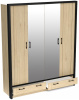 Фото Шкаф Бостон (180) четырехдверный (2 зеркала) от производителя СБК в Керчи по цене 34&nbsp;930 ₽