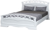 Фото Кровать двуспальная Грация-1 (СМ 140х200) без основания с универсальными царгами от производителя Браво-мебель в Керчи по цене 15&nbsp;990 ₽