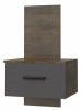 Фото Тумба прикроватная навесная Куба от производителя Браво-мебель в Керчи по цене 5&nbsp;780 ₽