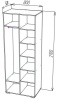 Фото Шкаф ШОН-13 (80) двухдверный от производителя Пирамида в Керчи по цене 9&nbsp;830 ₽