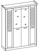 Фото Шкаф Прованс (182) четырехдверный от производителя Ставрополь Мебель в Керчи по цене 22&nbsp;350 ₽